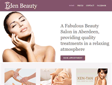 Tablet Screenshot of edenbeauty.biz